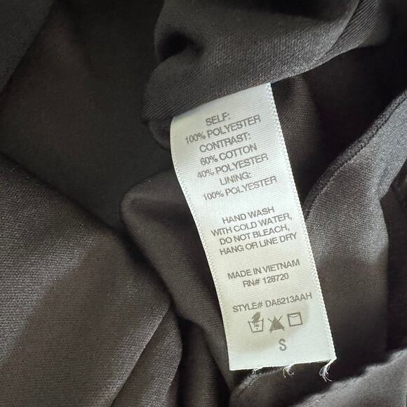 Alya Small Black Polyester Dress Halter Sleeveless - Picture 3 of 6